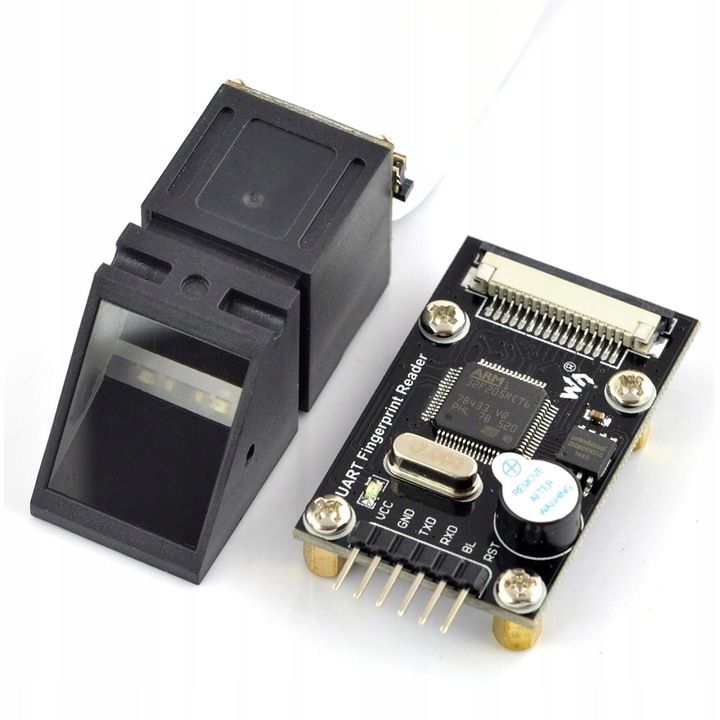Модул четец за пръстови отпечатъци, WaveShare, STM32F205, 1000 отпечатъка, UART интерфейс, 45,72x28,19 мм