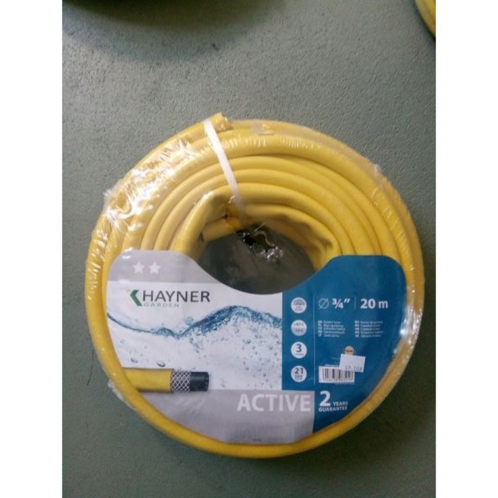 Kerti tömlő 3/4", Khayner Active, 3 rétegű, 20m, algásodásálló