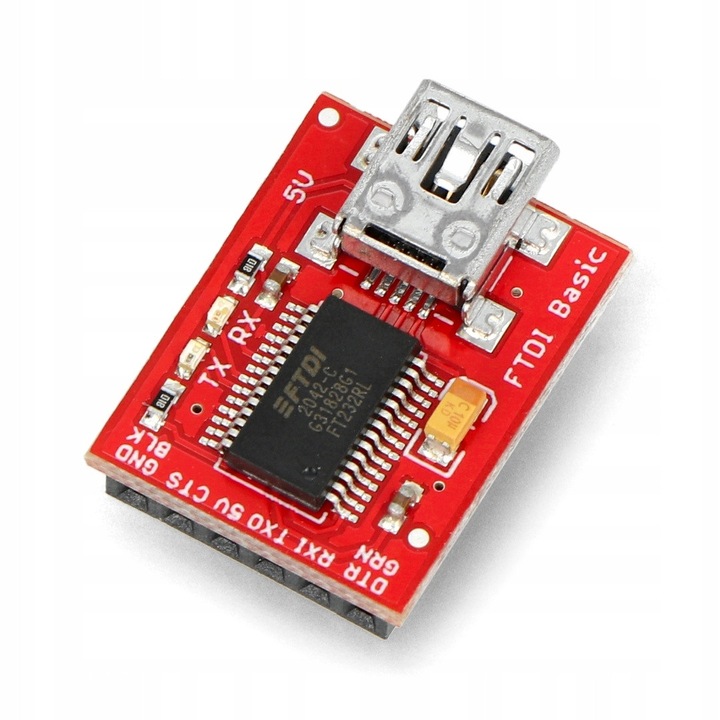 Convertor USB-UART FT232RL, SparkFun, miniUSB, 5V, 2 LED-uri