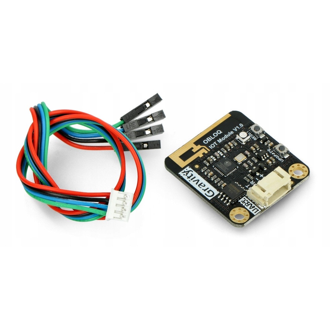Modul IoT DFRobot OBLOQ UART, 2,4 GHz, 35x32mm, set cu cablu 4-pin ...