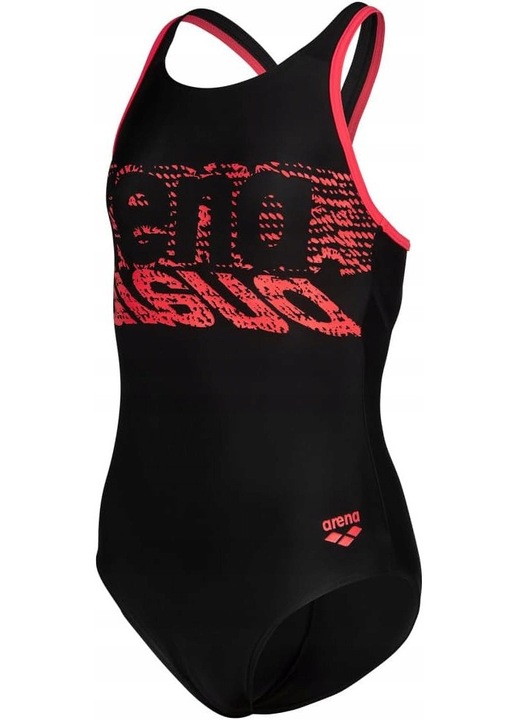 Costum de baie copii, ARENA, dintr-o bucata, negru, 128 CM