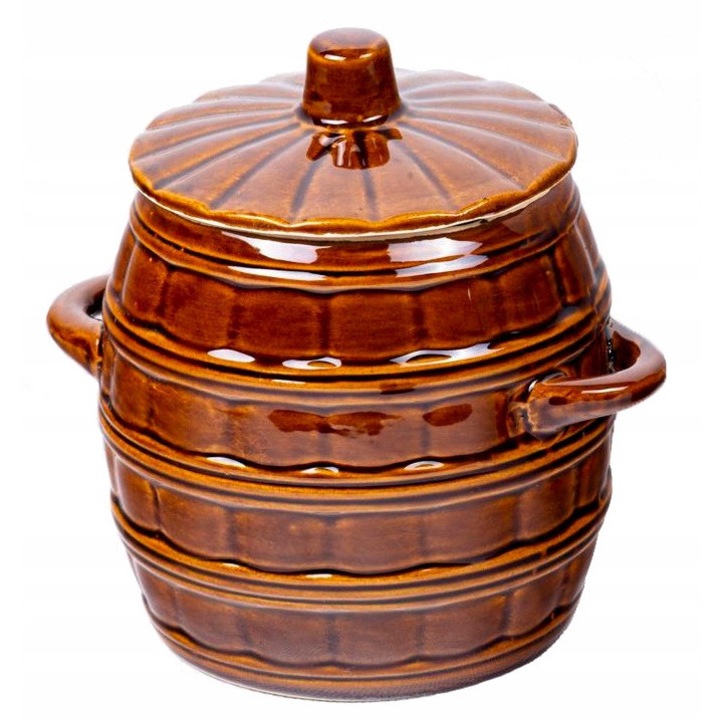 Becza ceramica Krystynka 2,5L, brun, 21x17cm, pentru muraturi