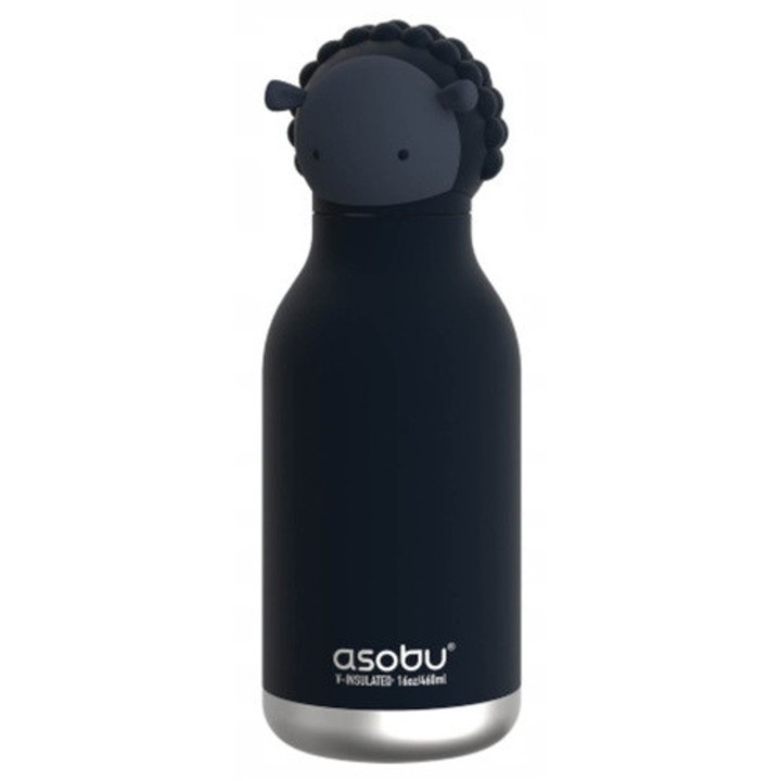 Termos pentru copii Asobu Bestie, 0,46 l, negru