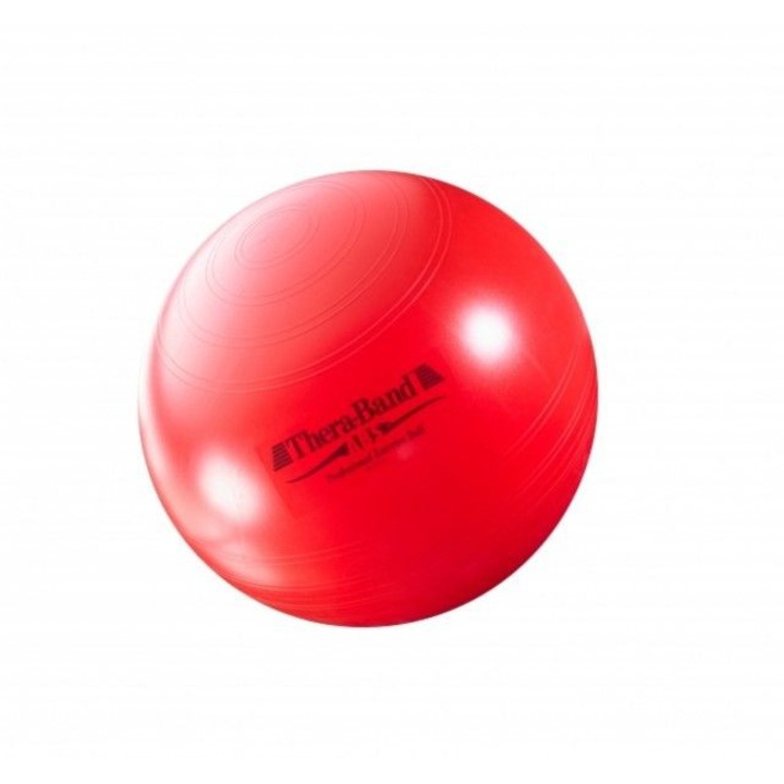 Minge fitness Thera-Band 55cm, rosie, cu sistem ABS