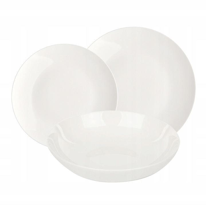 Set de farfurii pentru 12 persoane, Altom Design Bella Ecru, 36 elemente, crem, 26x20cm