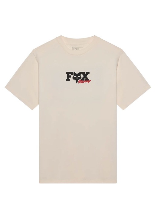Tricou barbati, Fox Racing, FOX CHECKER 195, off white, material de calitate