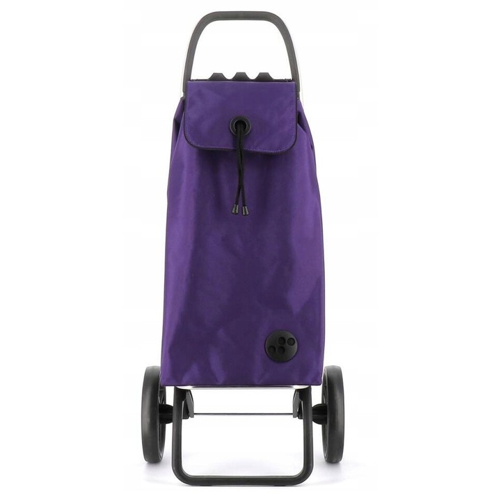 Carucior de cumparaturi Rolser I-Max MF 2L RSG, 2 roti mari, pliabil, violet, 36x19x63cm