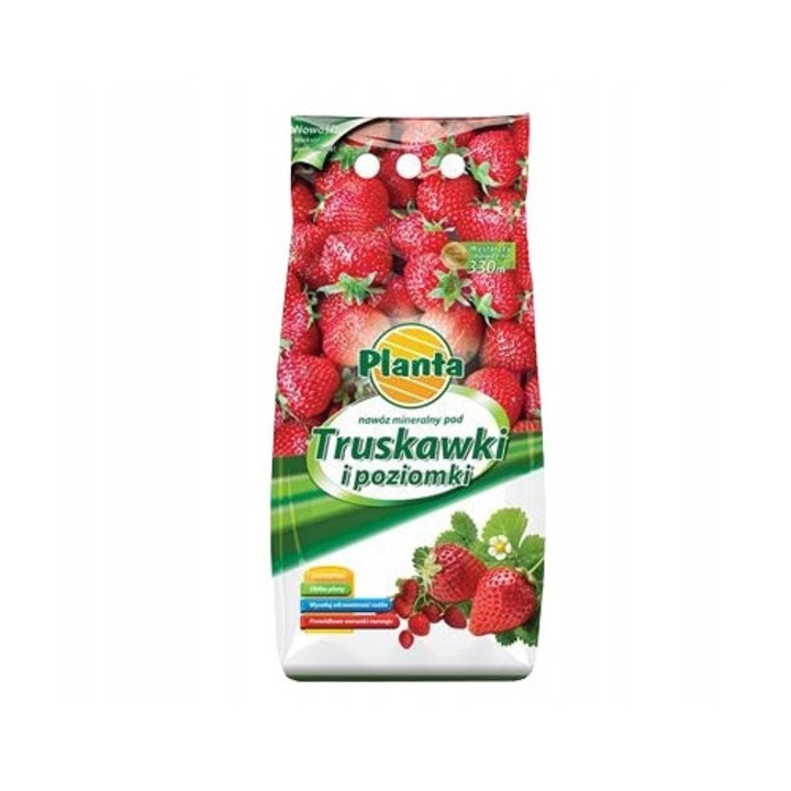Ingrasamant mineral pentru capsuni si zmeura 10kg Planta, NPK 7,5-9,5-15,0, usor de utilizat