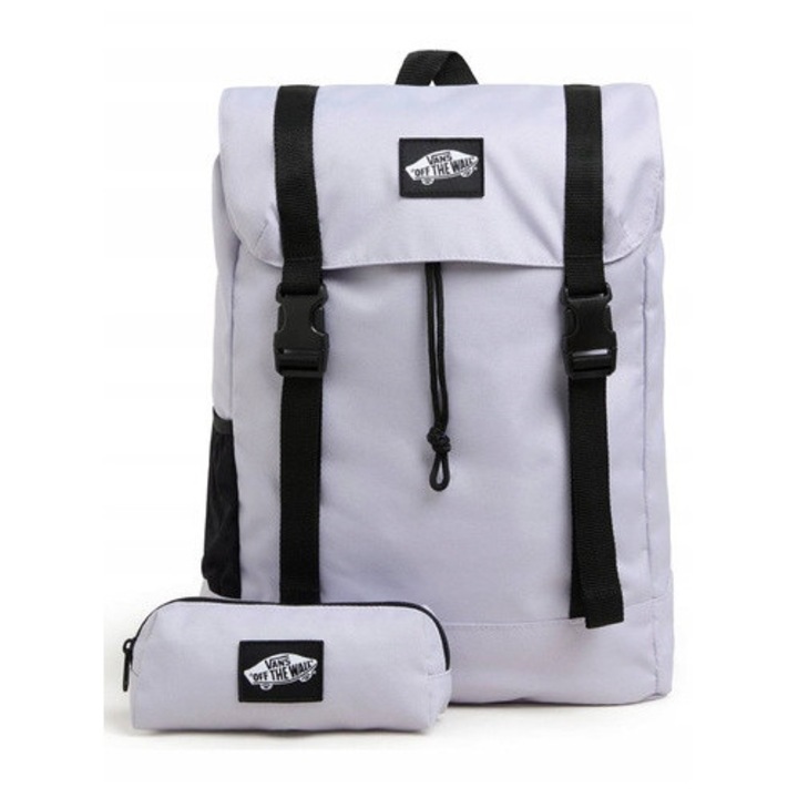 Ghiozdan scolar cu penar Vans Utility, roll-top, 18L, 40,6x30,5x12,1cm, mov