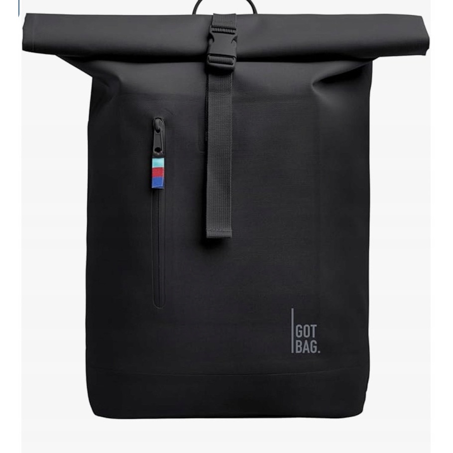 Rucsac laptop GOT BAG Rolltop Lite, 26L, waterproof, negru/gri, 42x32x15cm