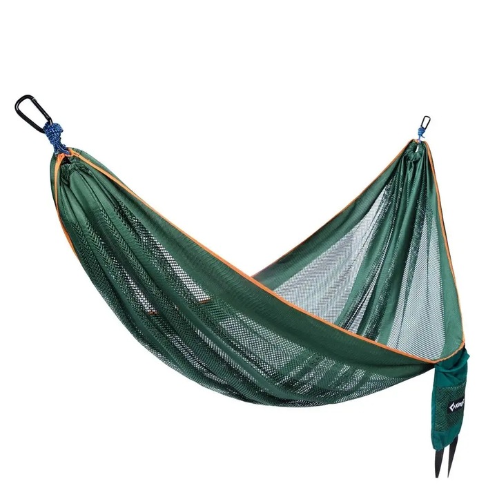 Туристически хамак King Camp Cool, 260x160см, зелен, капацитет 100кг, комплект с 2 карабинера