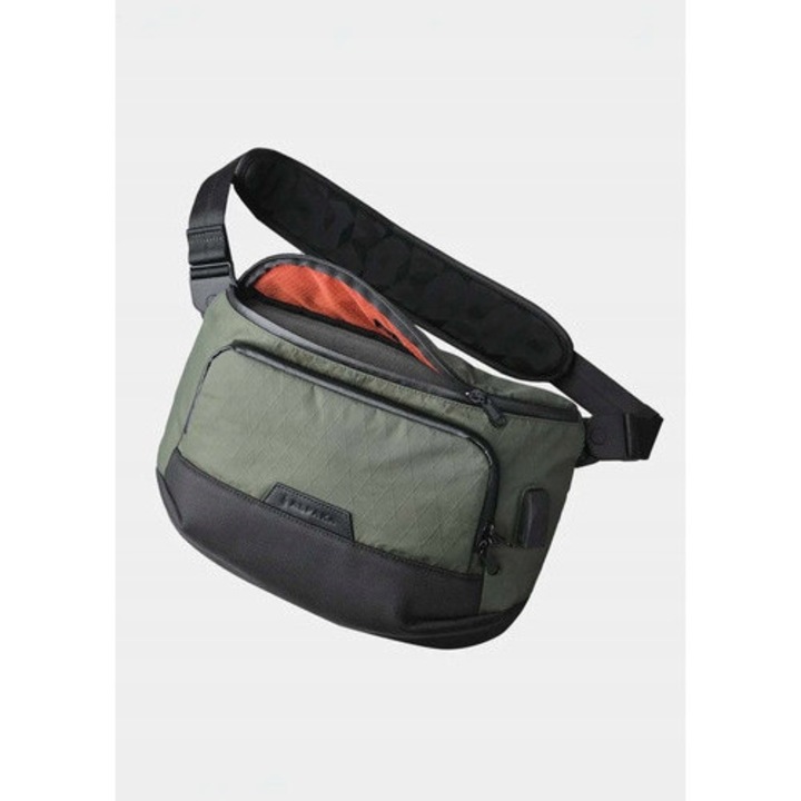 Alpaka Bravo Sling Max V2 crossbody táska, 10L, 14" laptop rekesz, vízálló, sötétzöld
