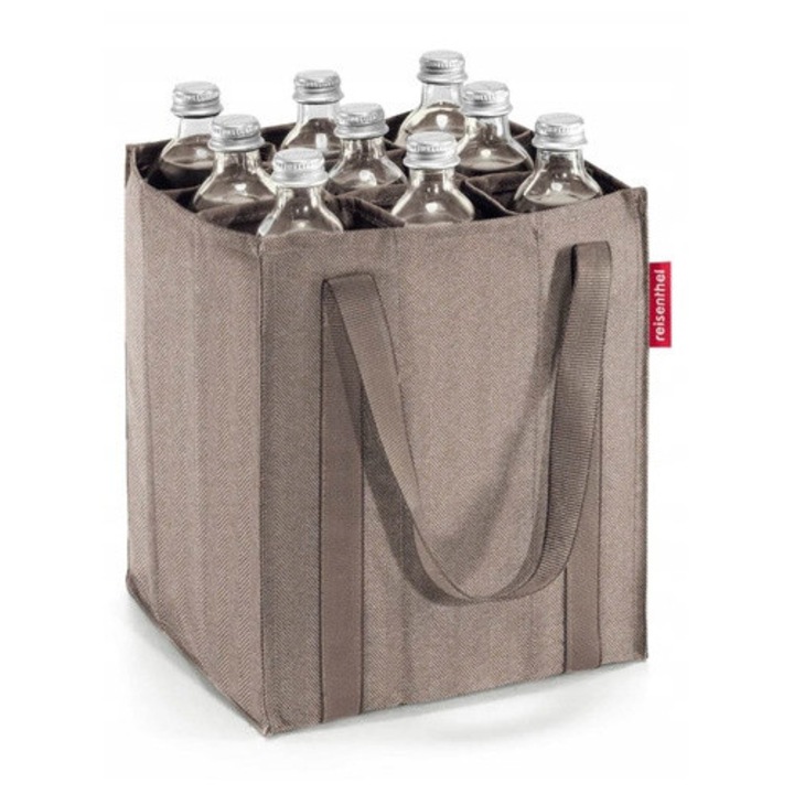 Geanta termo-izolanta Reisenthel, model Bottlebag, gri, 24x24x28cm