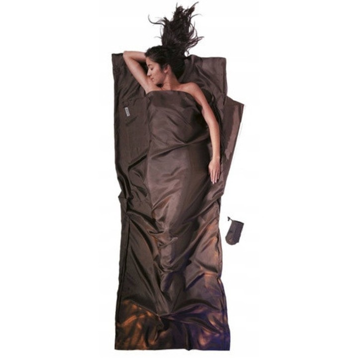 Captuseala pentru sac de dormit Cocoon Silk TravelSheet, ultralegerez, din matase, 220x90cm, multicolor