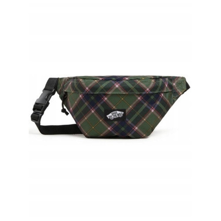 Спортна чанта за кръст Vans Traveler Bum Bag, рециклиран полиестер, цвят борова гора, големи размери