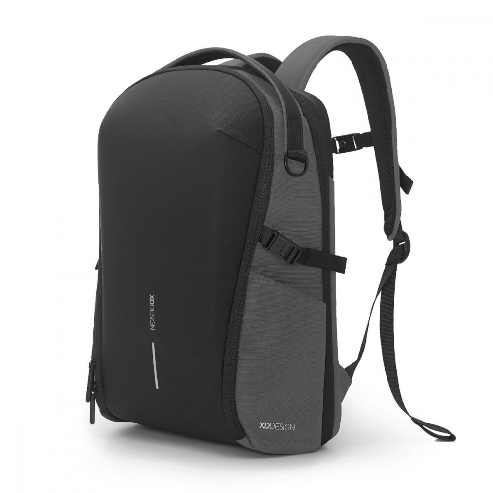 Rucsac laptop NEW Bizz, 18-25L, gri, solutii antiefractie, material reciclat