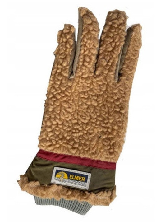 Manusi copii Elmer Teddy Gloves, calduroase, cu manseta elastica, multicolor, marime M