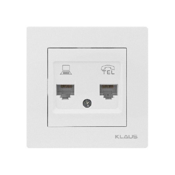 10 Bucati, Priza Date+Telefon Alba, Klaus KE01113 (10/120)