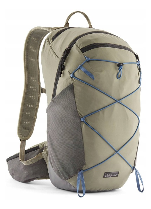 Patagonia Terravia Pack 22 l túra hátizsák, zöld, újrahasznosított anyag, vízálló, hidratációs rendszerrel