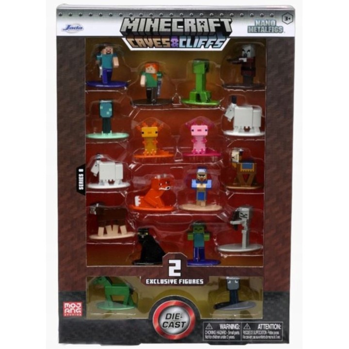 Комплект фигурки Jada Toys Minecraft 18 броя