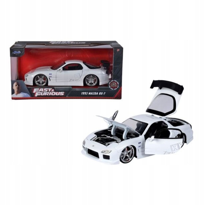 Jada F&F1993 Mazda RX-7 kisautó, fehér, 98499