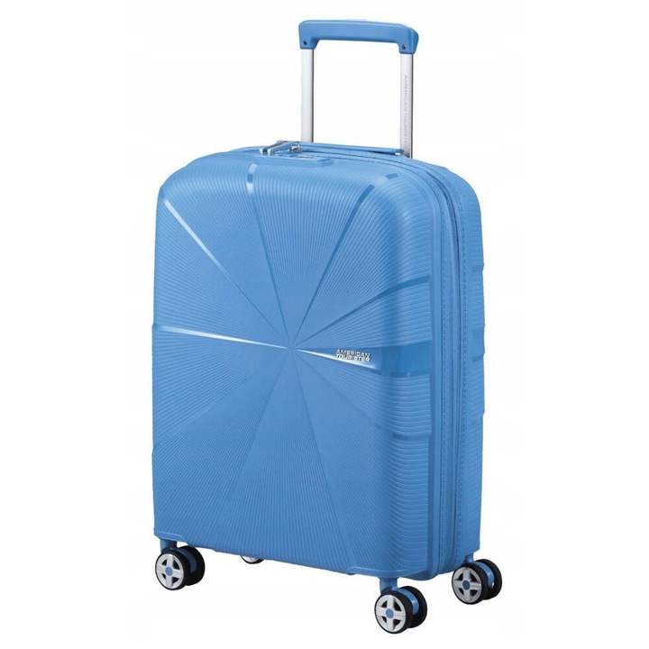 Куфар American Tourister StarVibe, 55x30x20/23см, 37/41л, спокоен син