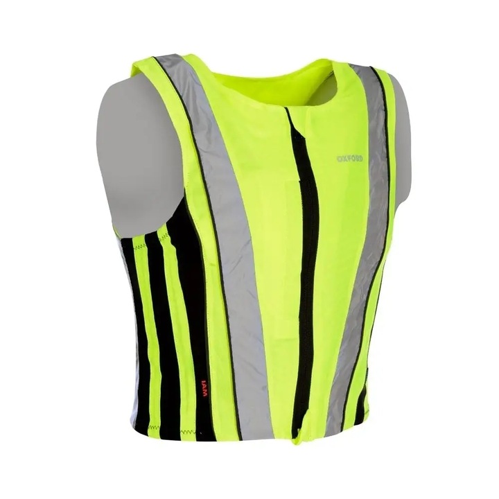 Светлоотразителна жилетка Oxford, модел Bright Top Active, жълт цвят, лек материал, XS