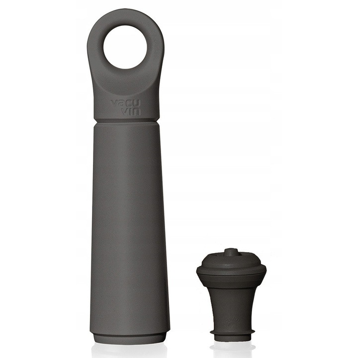 Pompa de vid + dop set Vacu Vin Loop Wine Saver, grafit, usor de utilizat, design durabil