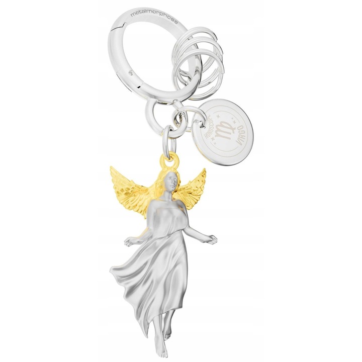 Metalmorphose kulcstartó, Szűz csillagjegy, 3D design, inox, 3,5cm, 12 modellből álló készlet