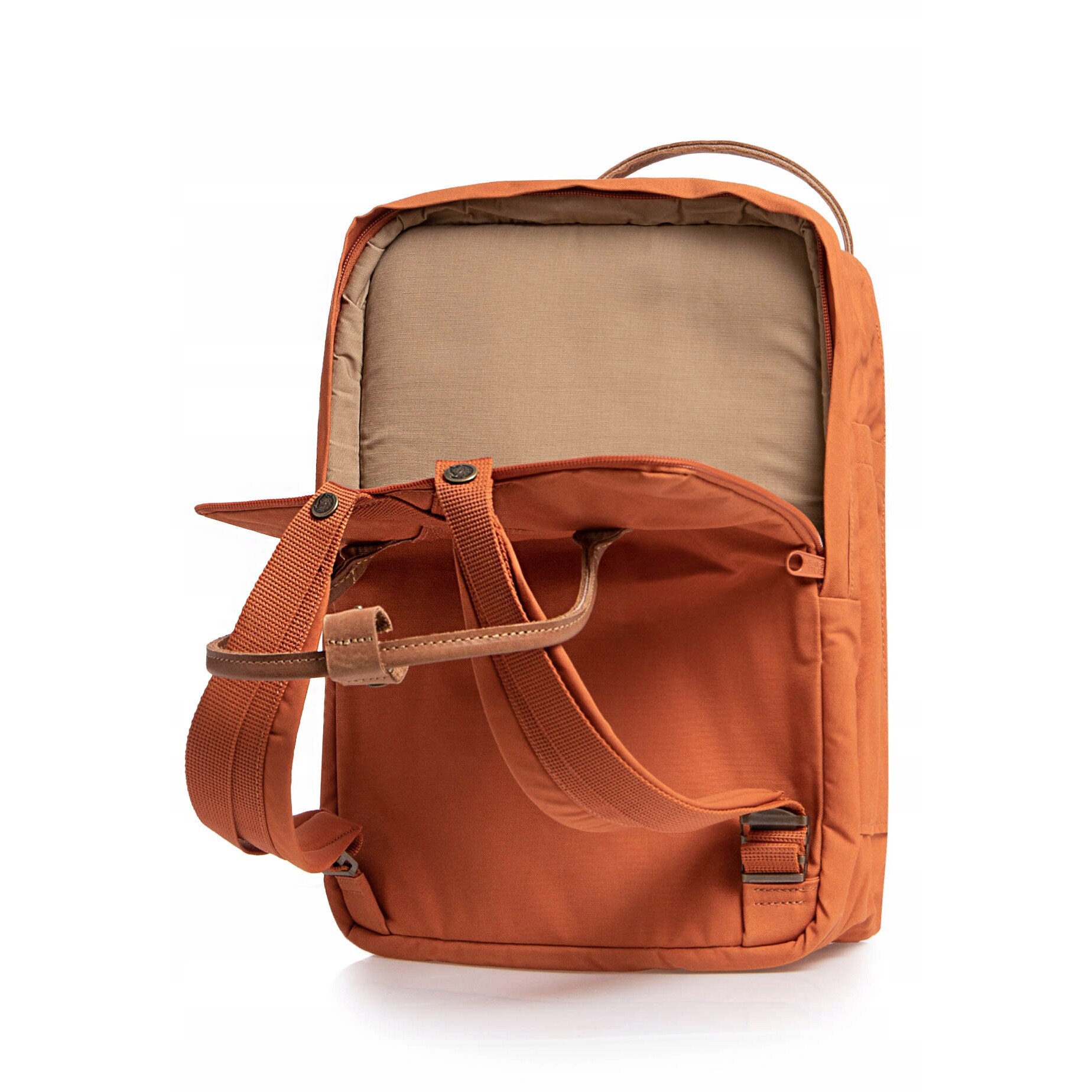 Rucsac laptop Fjallraven Kanken No. 2, 15", G-1000 Heavy Duty, teracota, dimensiuni 36x26x3cm