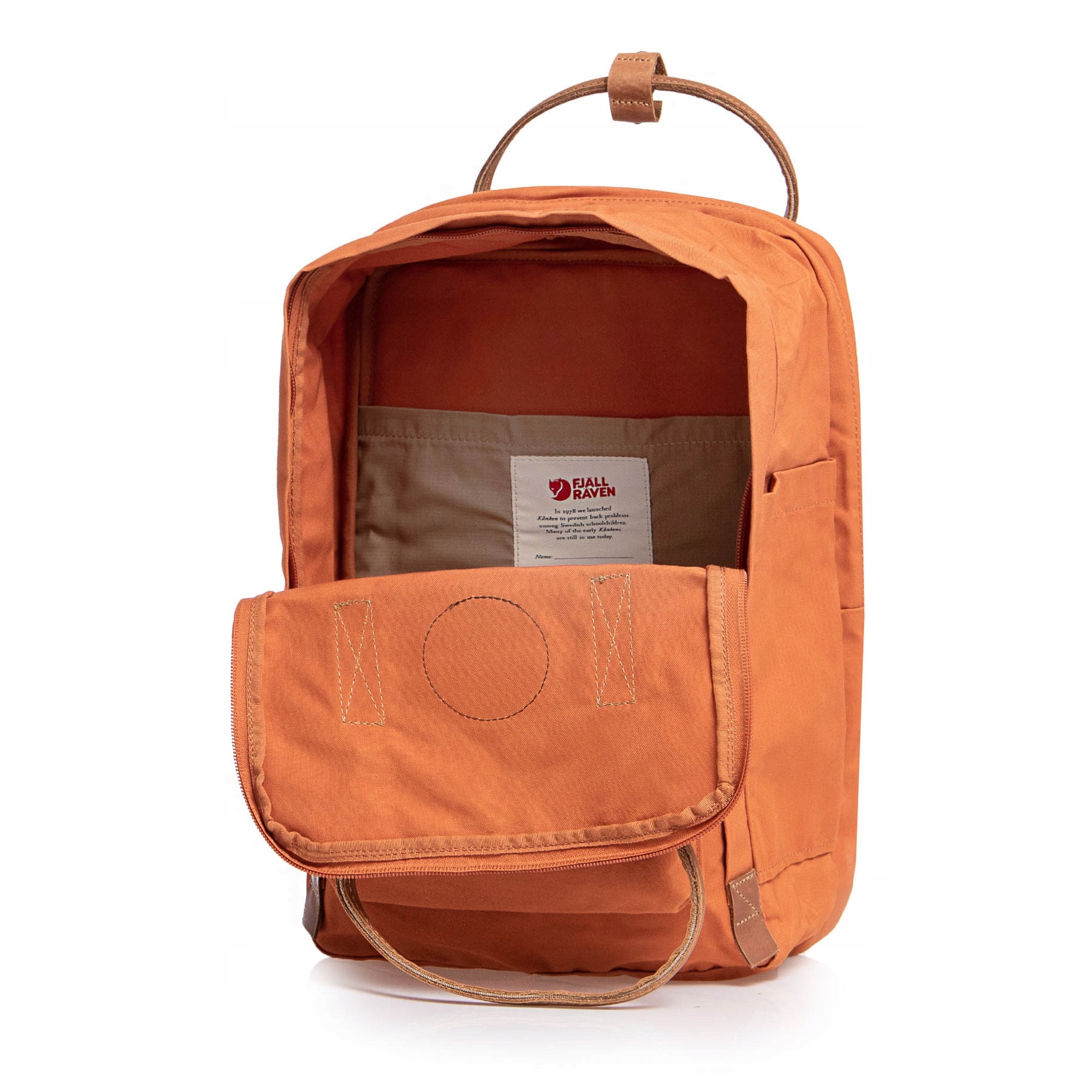 Rucsac laptop Fjallraven Kanken No. 2, 15", G-1000 Heavy Duty, teracota, dimensiuni 36x26x3cm