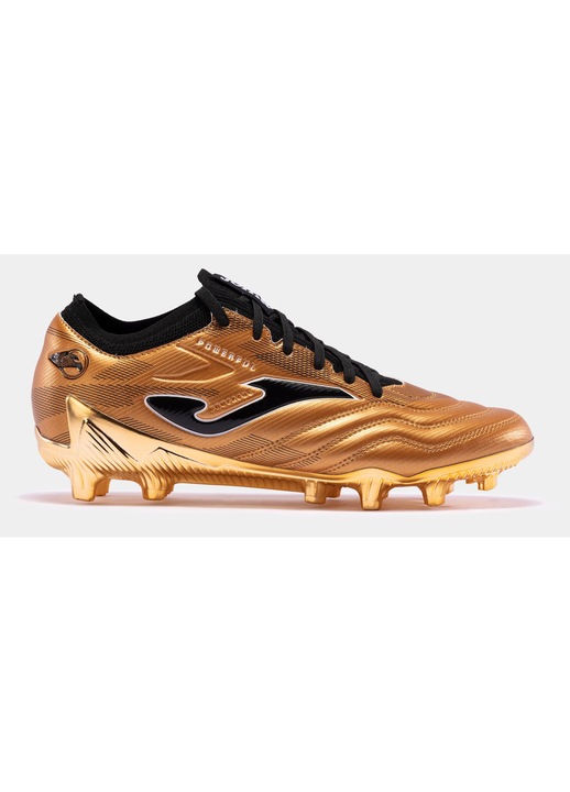 Футболни обувки Joma Powerful Cup, микрофибър, EXO Counter пета, златисти, за твърди терени