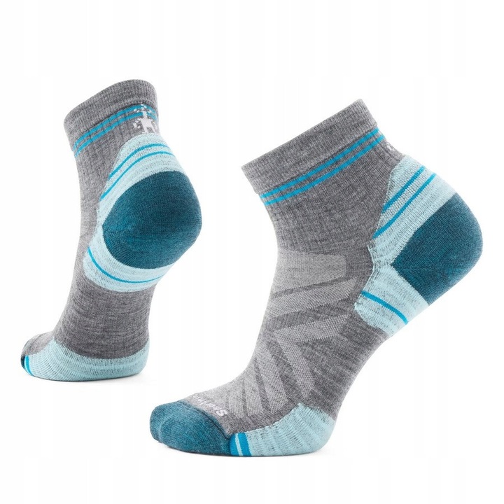 Дамски чорапи за трекинг Smartwool Hike Targeted Cushion, средно сиви, 34-41, комплект чорапи до глезена