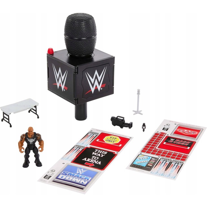 Figurakészlet WWE JFX07, többszínű, műanyag, 6 éves kortól ajánlott