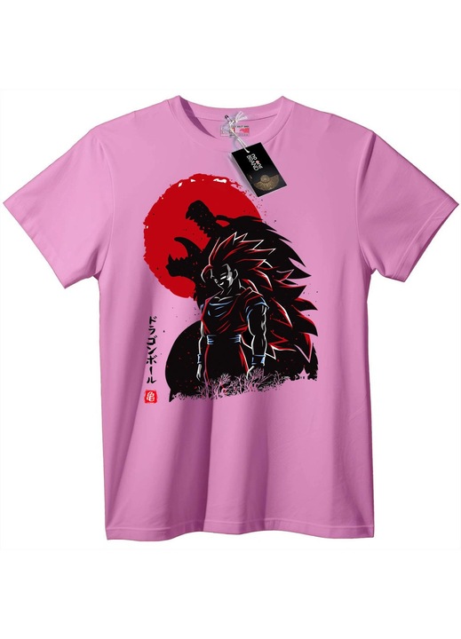 Dragon Ball Goku póló, rózsaszín, XL
