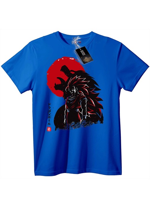 Dragon Ball Goku póló, kék, 2XL
