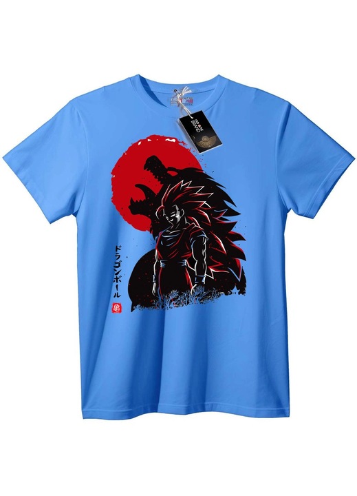 Dragon Ball Goku póló, Világoskék, 2XL