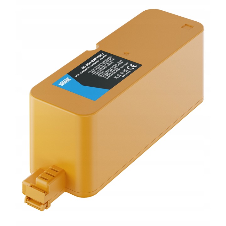 Newell 11700, 11373 akkumulátor iRobot-hoz, 3000mAh, Ni-MH, sárga, 179x51x52mm