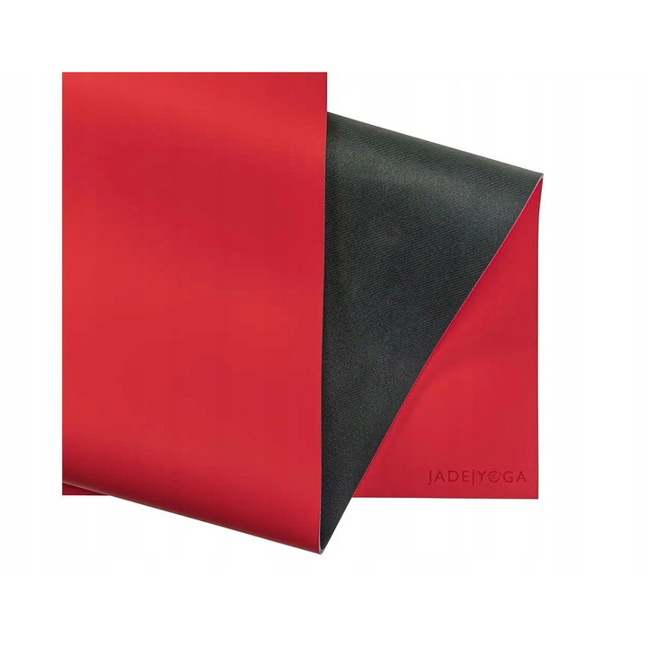 Saltea antrenament Jade Yoga Extra 4,5mm, rosie, 66x180cm, antiderapanta, durabila