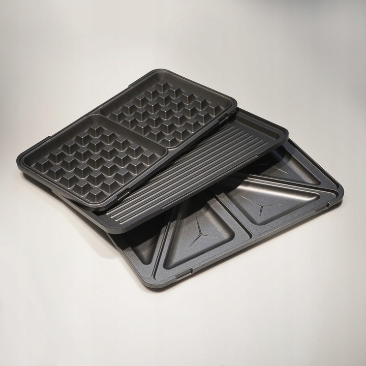 Тостер 3 в 1 Tiross TS-9655, 900W, подвижни плочи, черен, 28.5x15.2см