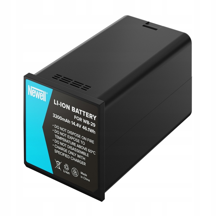 Acumulator Newell WB29, 3200mAh, 14.4V, pentru lampa Godox AD200 Pro, set complet