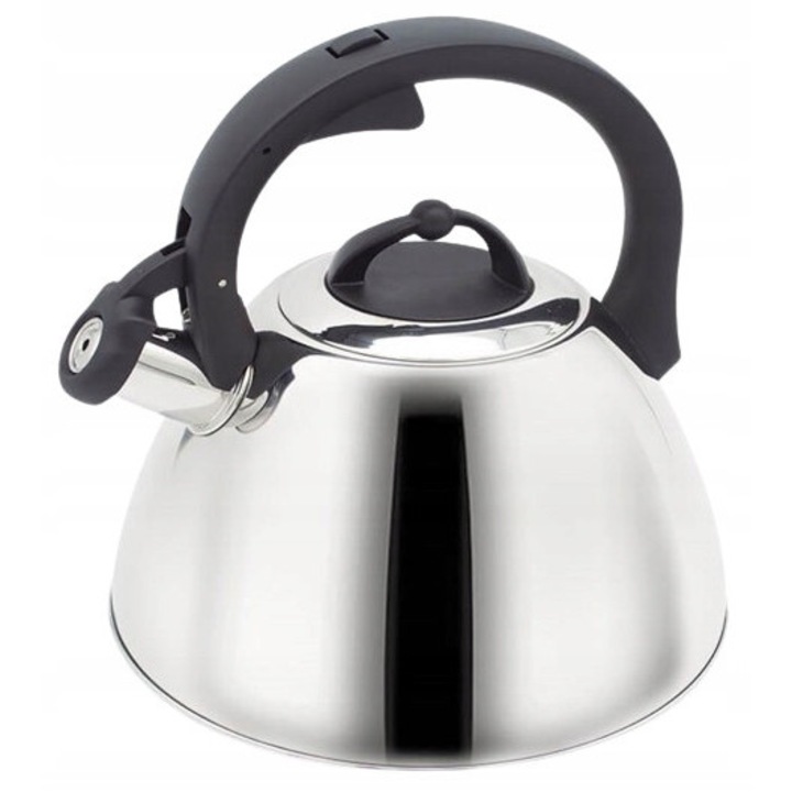 Rozsdamentes acél teáskanna síppal, 2.5L, többszínű, minden típusú főzőlaphoz