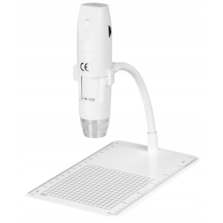 Цифров микроскоп WiFi Redleaf RDM-31000W, 50x-1000x, LED осветление, бял