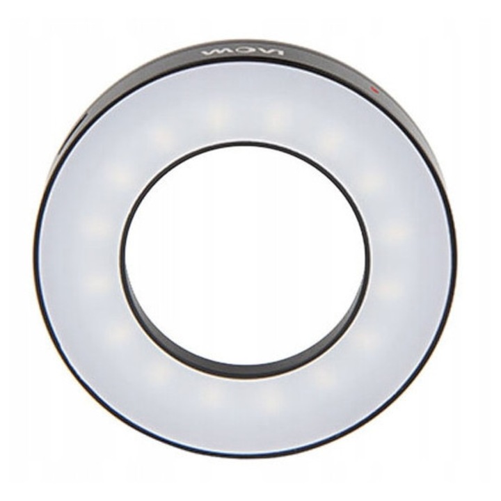 Lampa pierscieniowa LED Laowa 25mm, 16 LED-uri, 5,9x1cm, set cu cablu micro USB si husa