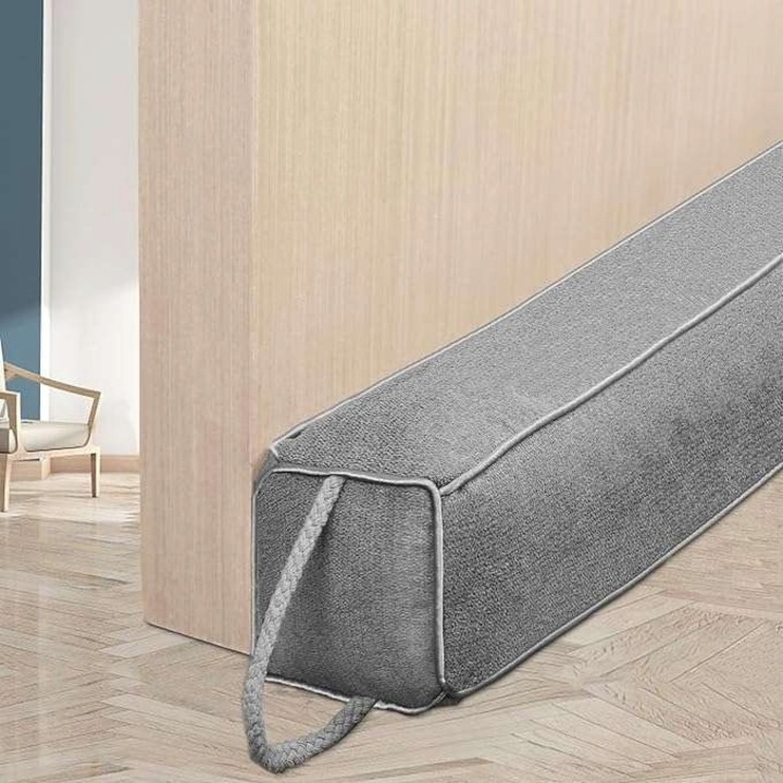 Uszczelca pentru usi, 107cm, gri, set de protectie impotriva curentului de aer
