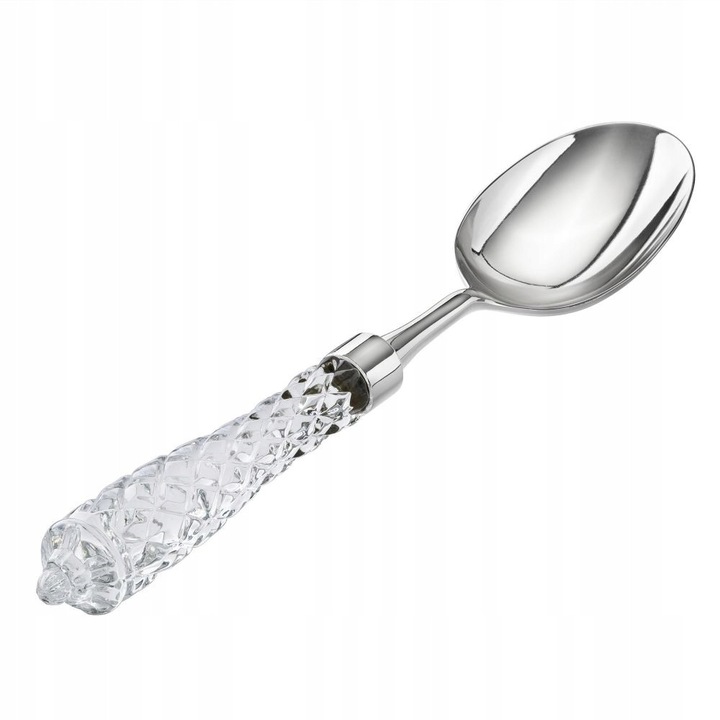 Lingura de salata, CASANDRA, Villa Italia, 27.5 cm, cu manere din sticla cristalina