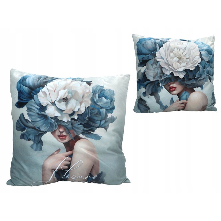 Perna decorativa, Carmani, Lady's Floral Symphony, 50x50cm