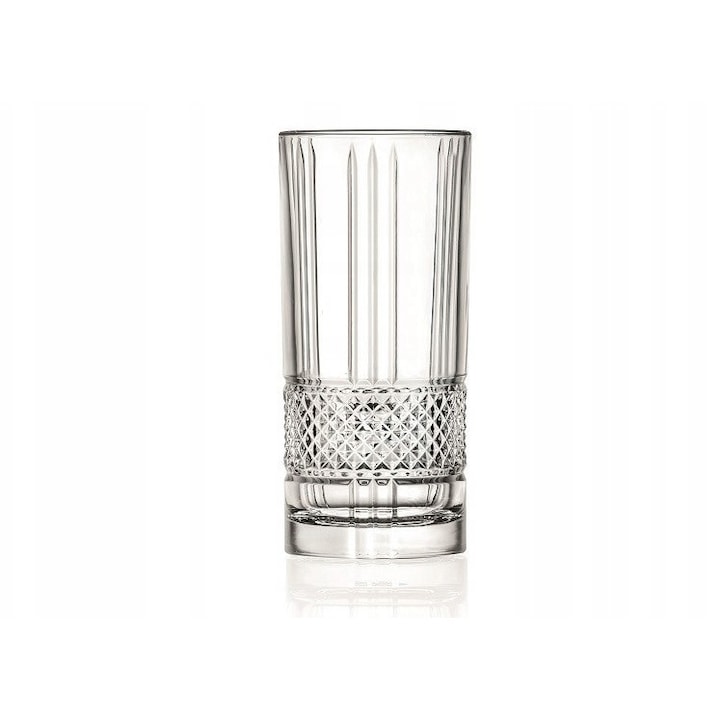 Magas pohár készlet, 370 ml, RCR, 6 darab, ólommentes kristály, 15x7cm