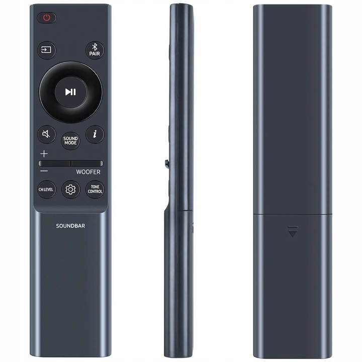 Telecomanda inlocuitoare pentru soundbar Samsung, AH81-15047A, functii complete, fara programare, negru