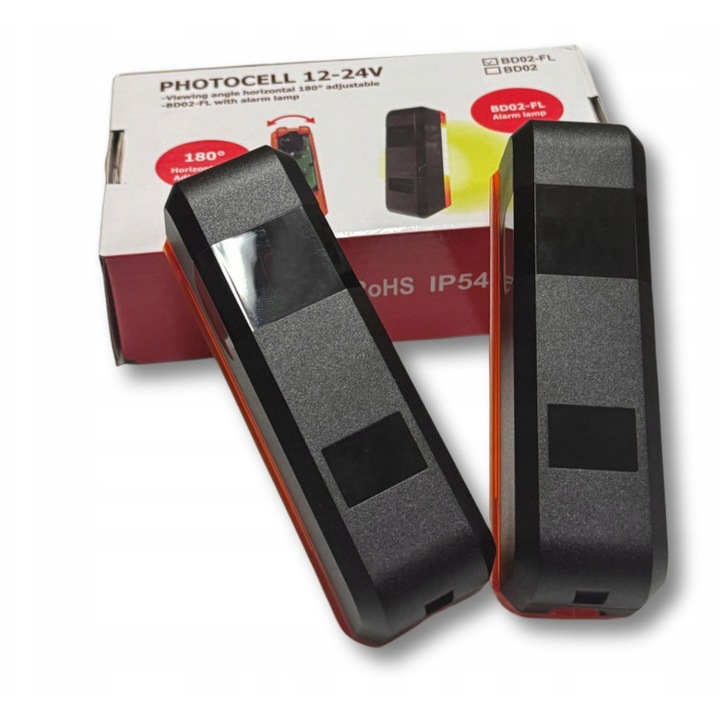 Kit automatizare porti TechTell FOTOKOMORKI BDO2-FL 12-24V TX/RX cu lampa LED IP54